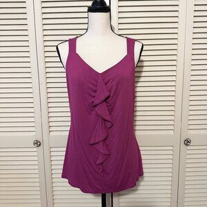 White House Black Market Magenta in Color Tank Sleeveless Top